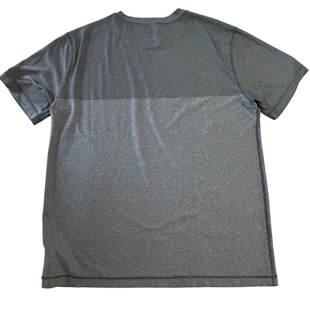 Vuori Grandview Tech Tee Large Charcoal Grey Colorblock Excellent - Picture 2 of 5